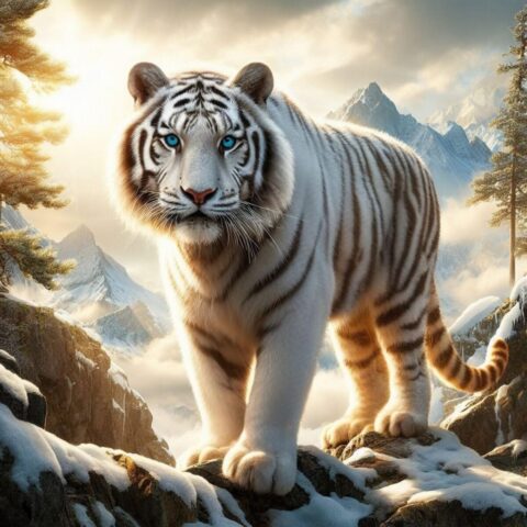 Cool tiger wallpaper with cinematic style Cool tiger wallpaper with cinematic style