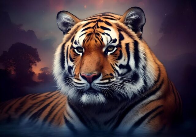 ai generated, bengal tiger, tiger, nature, hunter, feline, wild, wilderness, animal ai generated, bengal tiger, tiger, nature, hunter, feline, wild, wilderness, animal