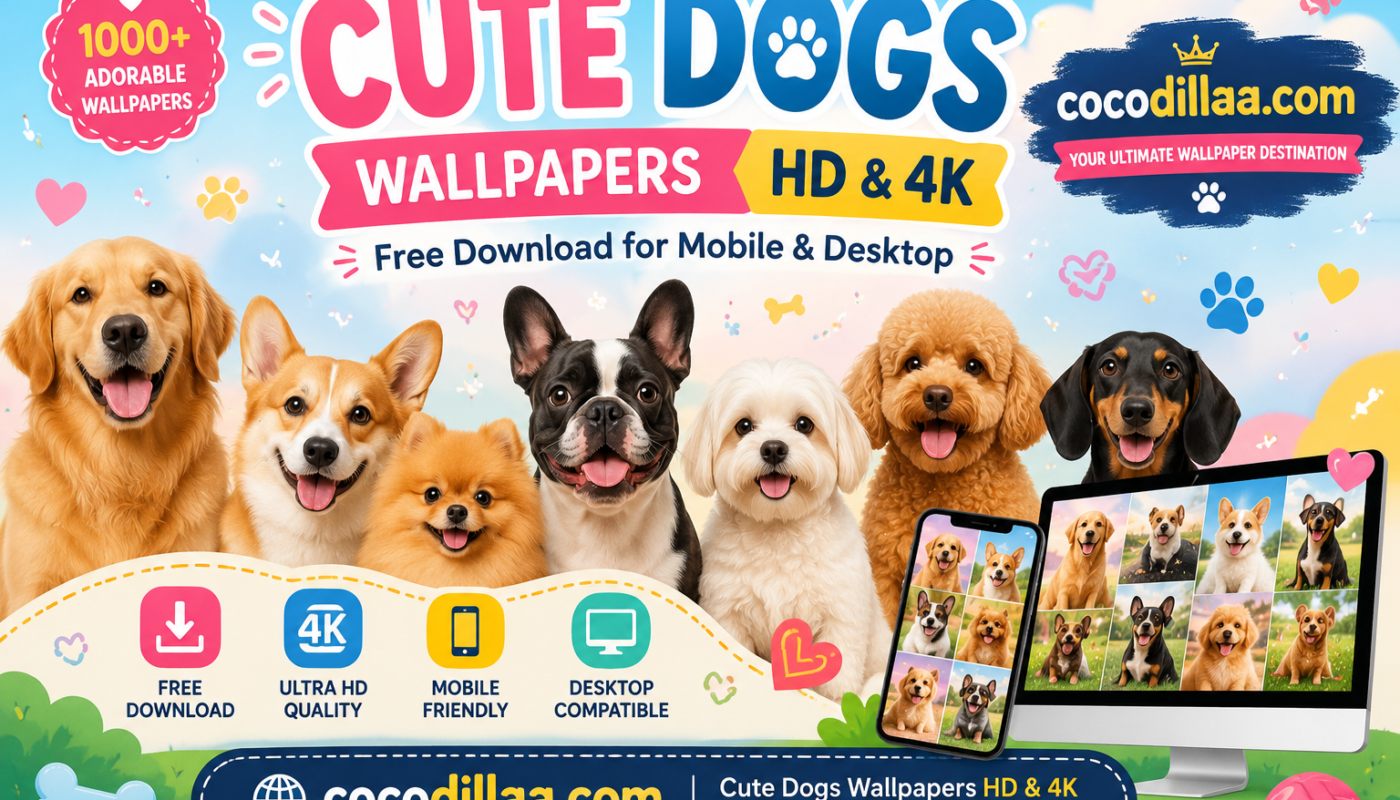Cute Dogs Wallpapers HD & 4K – Free Download for Mobile & Desktop