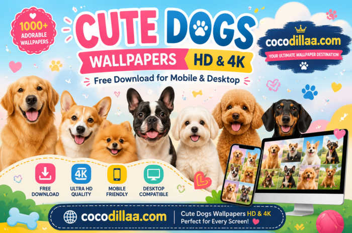 Cute Dogs Wallpapers HD & 4K – Free Download for Mobile & Desktop 🐶📱💻