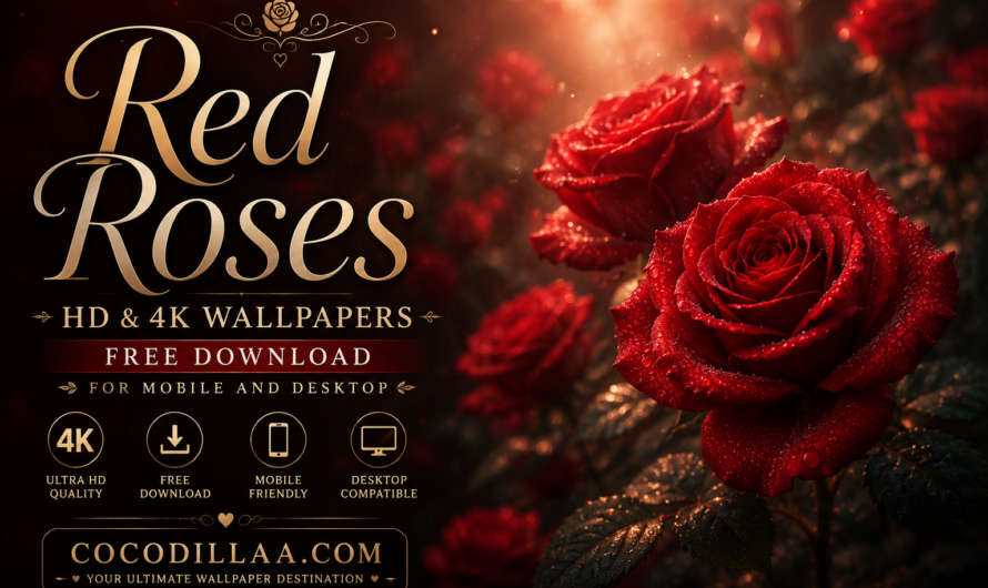 Red Roses HD & 4K Wallpapers Free Download for Mobile & Desktop (2026 Collection)