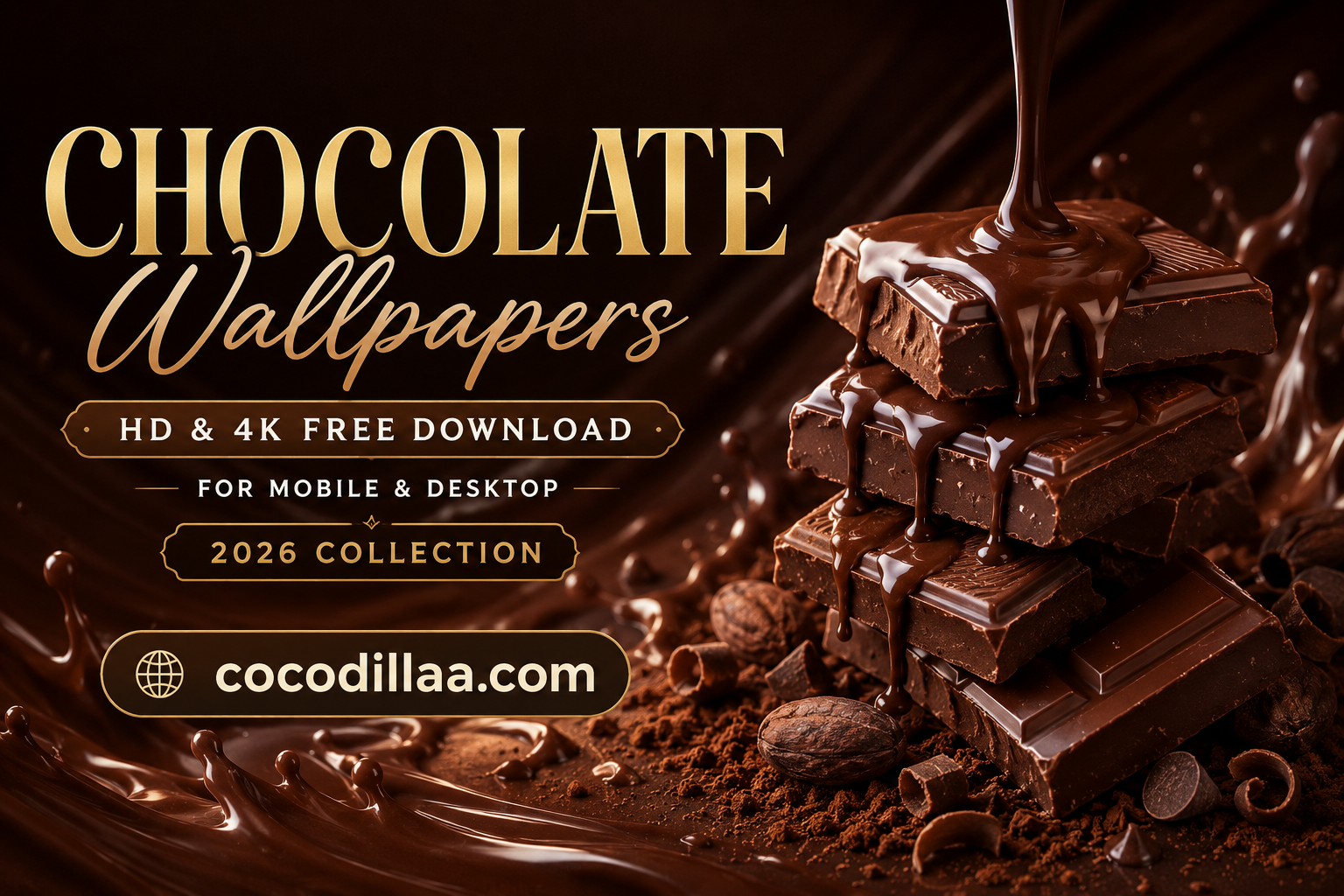 Chocolate Wallpapers HD & 4K Free Download for Mobile & Desktop (2026 Collection)
