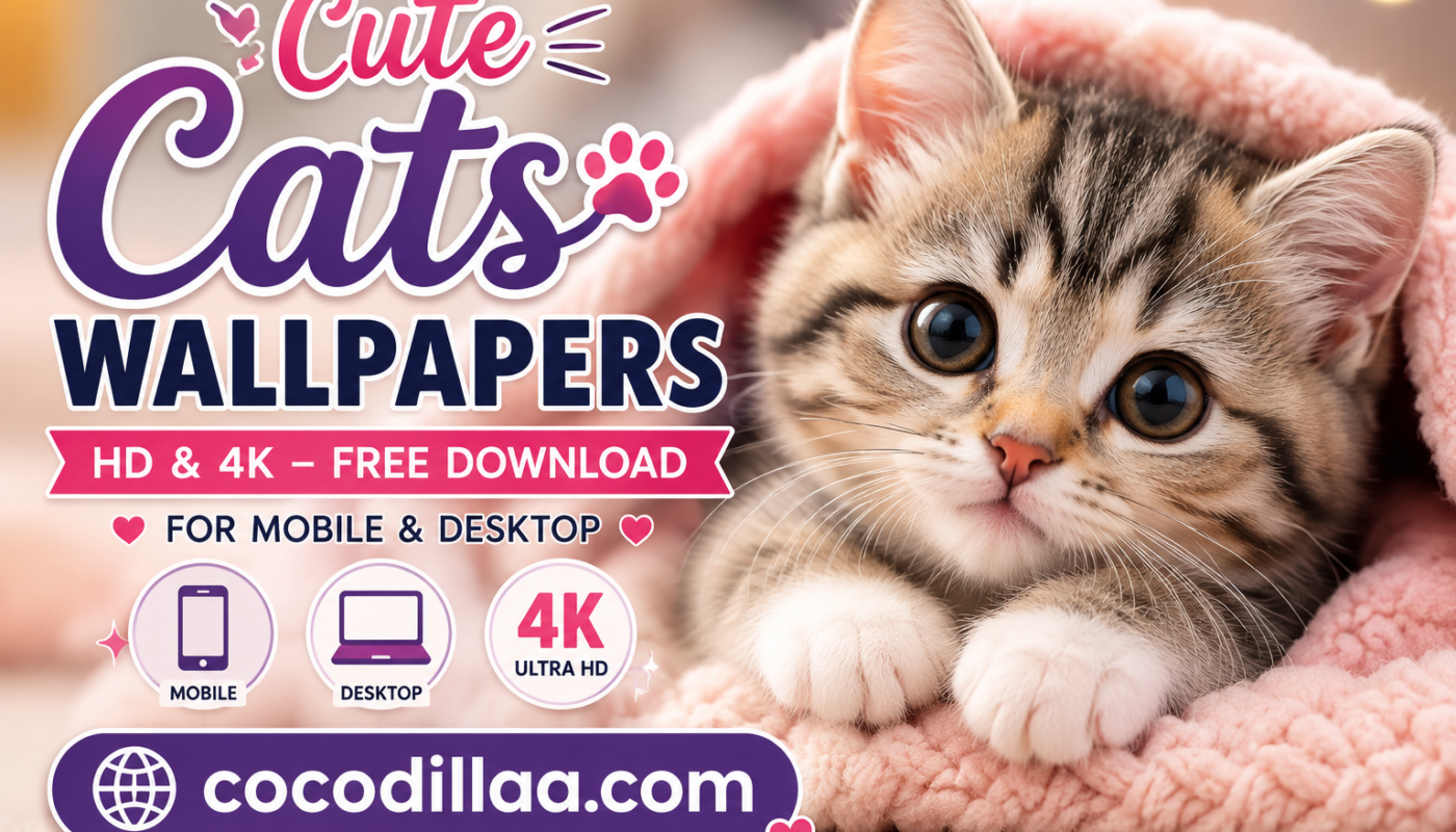 Cute Cats Wallpapers HD & 4K – Free Download for Mobile & Desktop