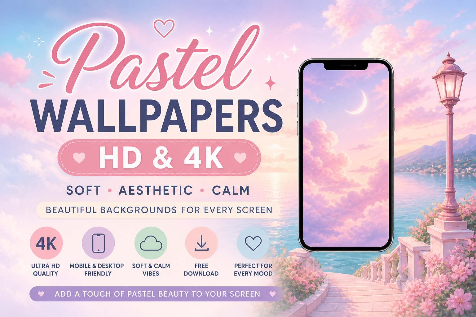 Pastel Wallpapers HD & 4K – Download Soft Aesthetic Backgrounds Free