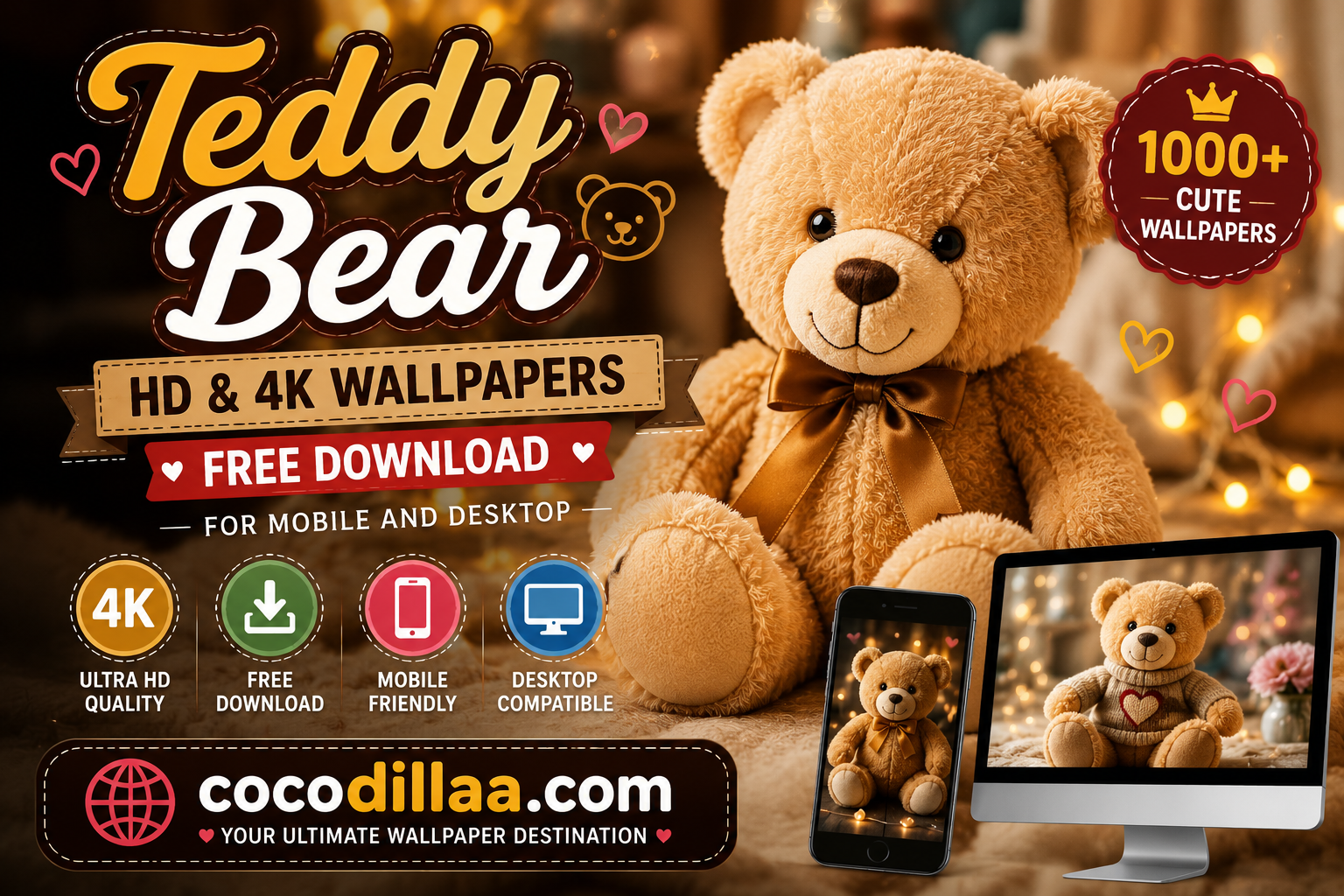 Teddy Bear Wallpapers | Cute Teddy Bear Wallpaper