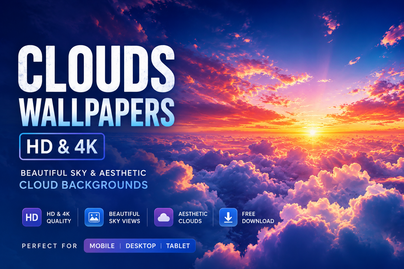Clouds Wallpapers HD & 4K – Beautiful Sky & Aesthetic Cloud Backgrounds
