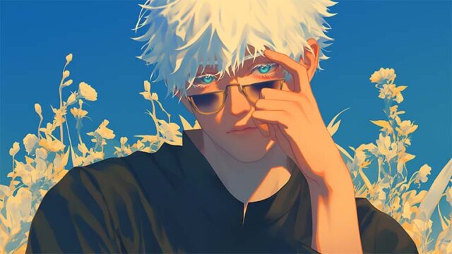 satoru gojo cool art desktop wallpaper cover