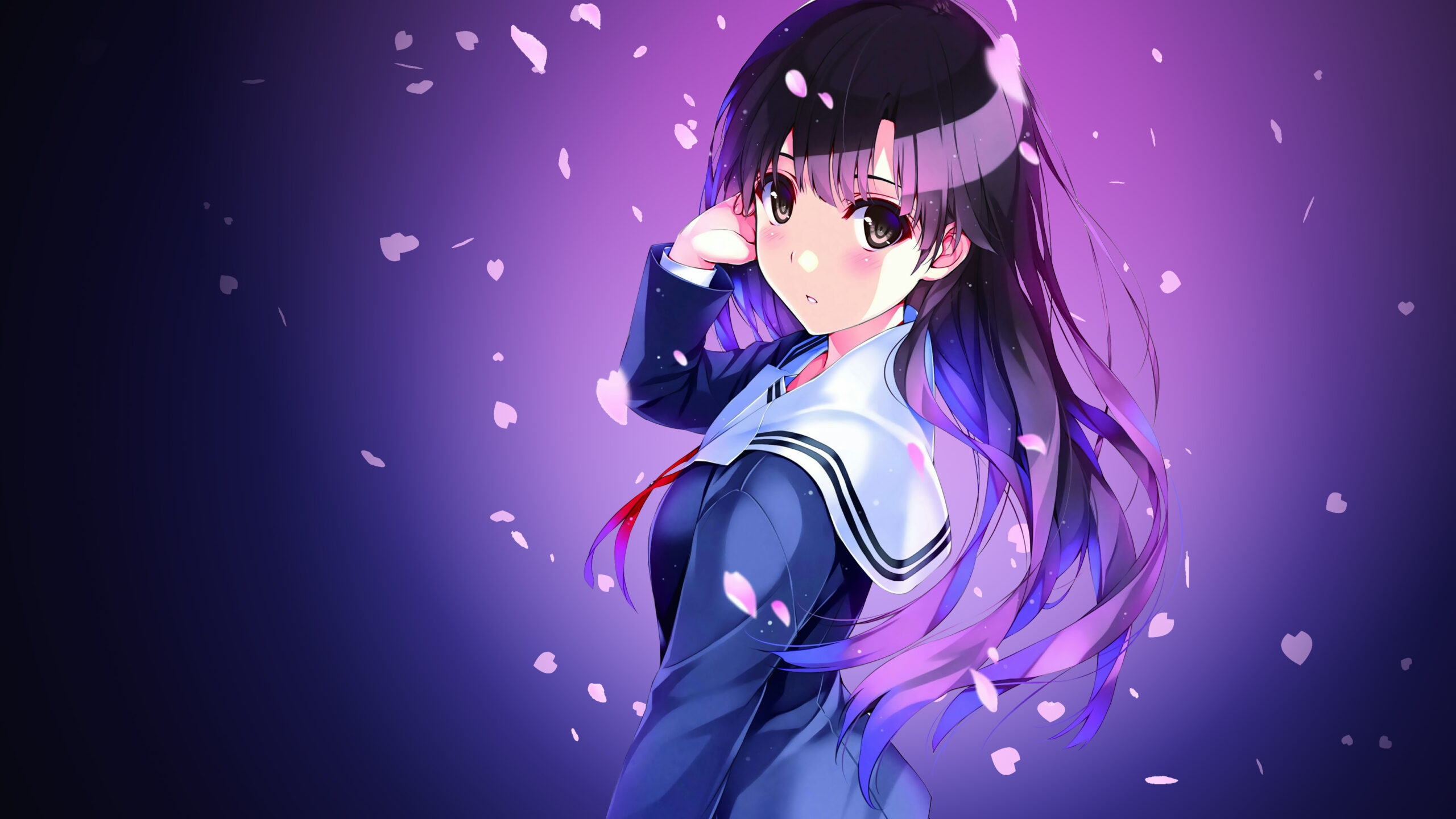 Utaha Kasumigaoka Anime Girl Purple Aesthetic