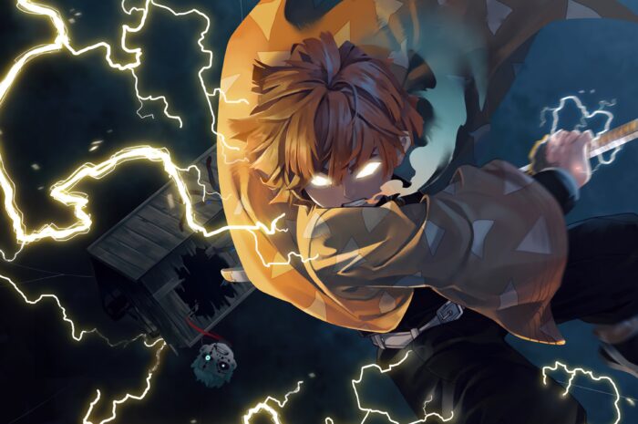 Zenitsu Agatsuma Lightning Strike Demon Slayer Kimetsu No Yaiba