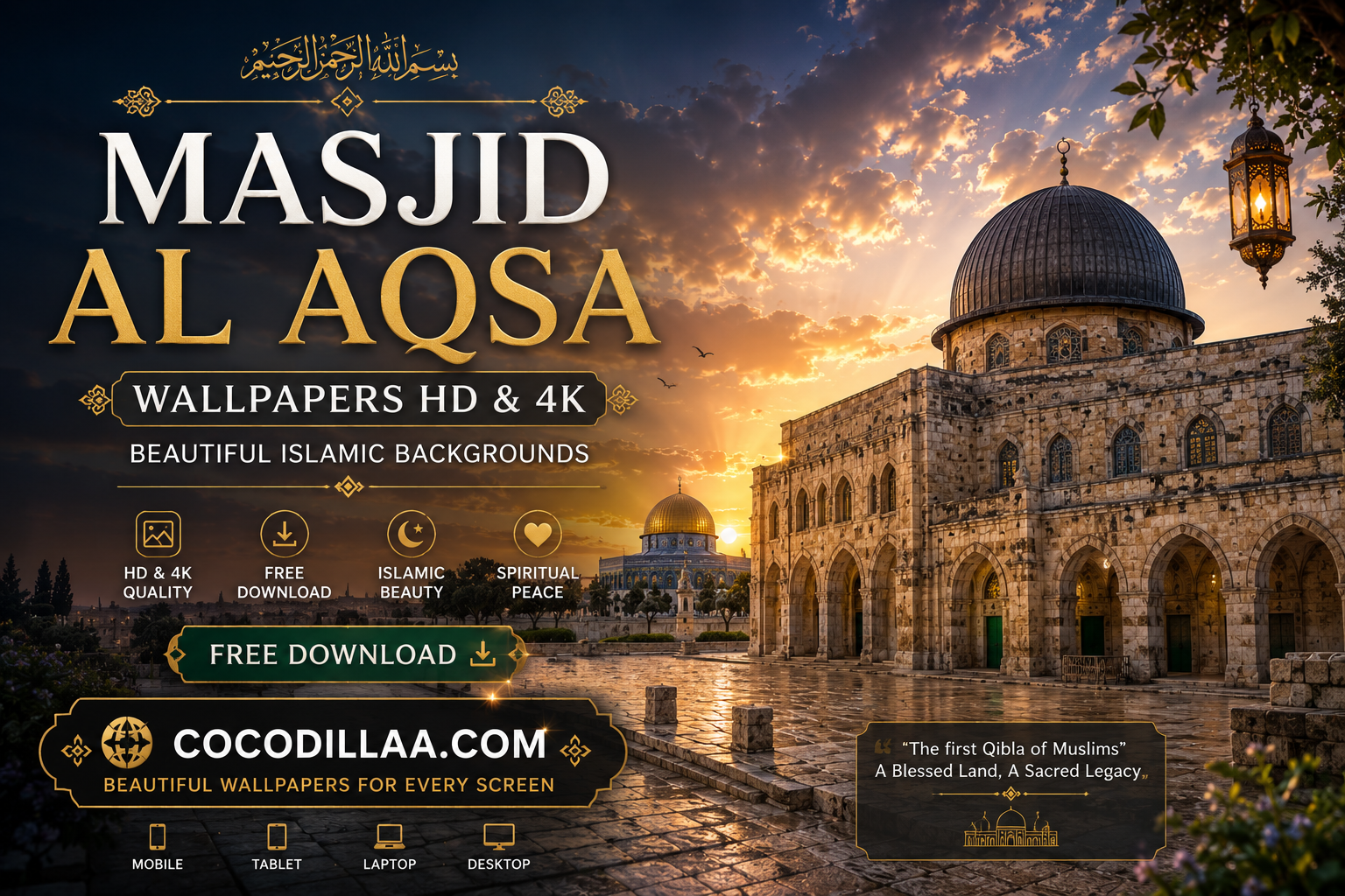 Masjid Al Aqsa Wallpapers HD & 4K – Beautiful Islamic Backgrounds Free Download