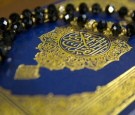 blue and gold floral ceramic plate