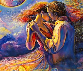 art couple fantasy wallpaper 4k