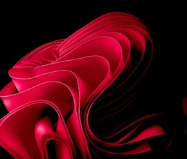 windows 11 stock red abstract black background amoled